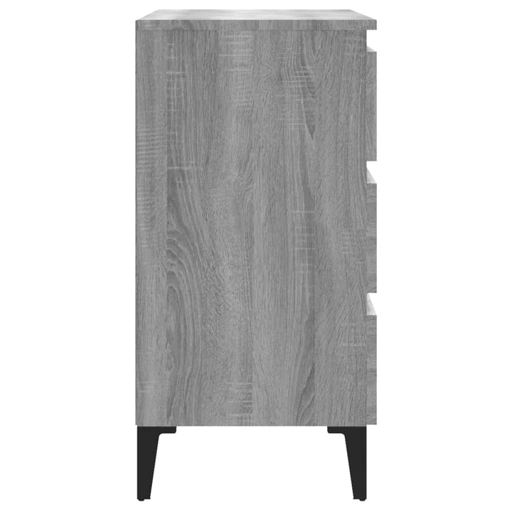 skænk 60x35x69 cm konstrueret træ grå sonoma-eg