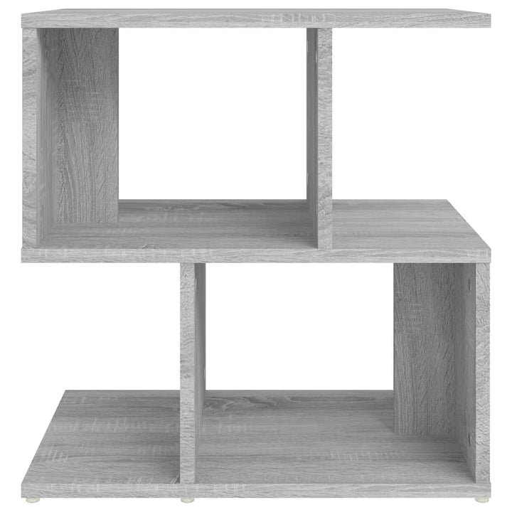 sengebord 50x30x51,5 cm konstrueret træ grå sonoma-eg