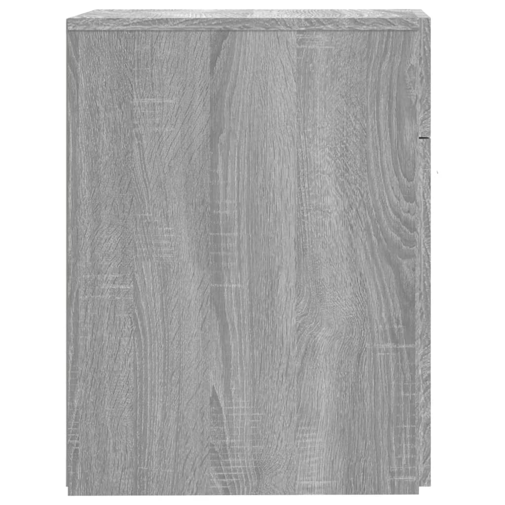 udtræksskab 20x45,5x60 cm konstrueret træ grå sonoma-eg
