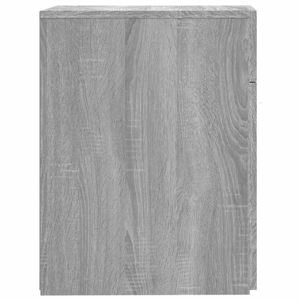 udtræksskab 20x45,5x60 cm konstrueret træ grå sonoma-eg