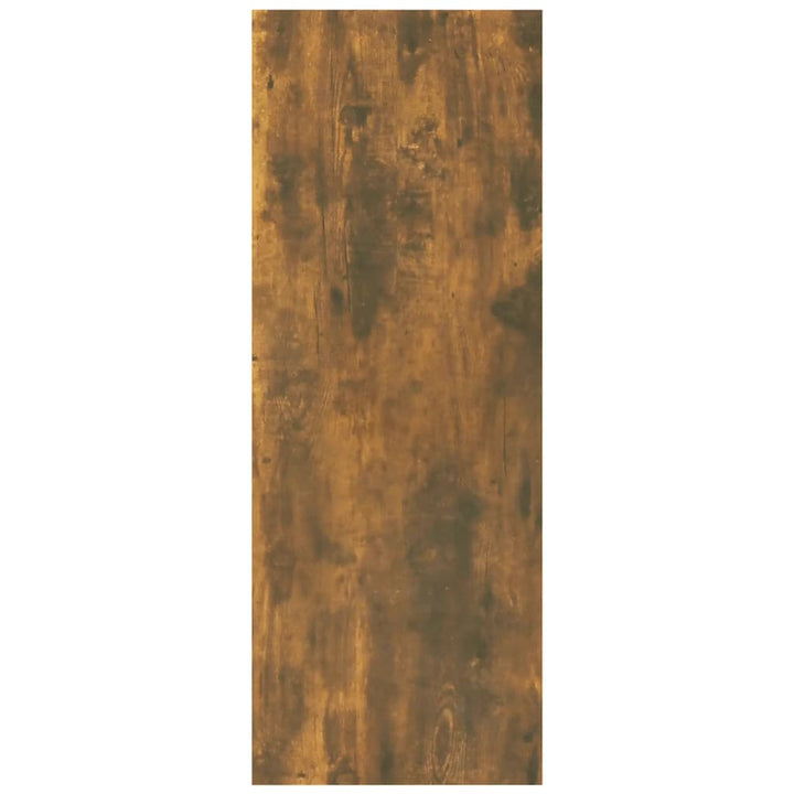 konsolbord 78x30x80 cm konstrueret træ røget egetræsfarve