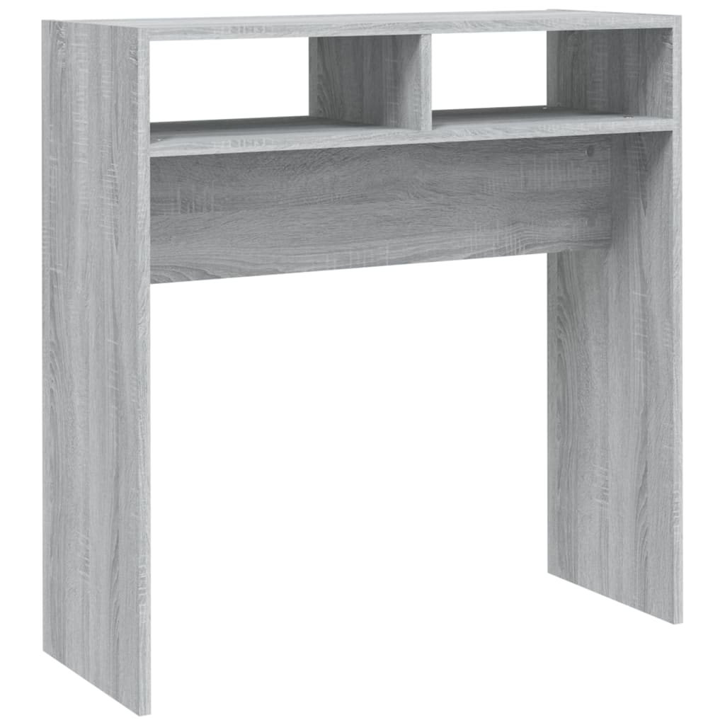 konsolbord 78x30x80 cm konstrueret træ grå sonoma-eg