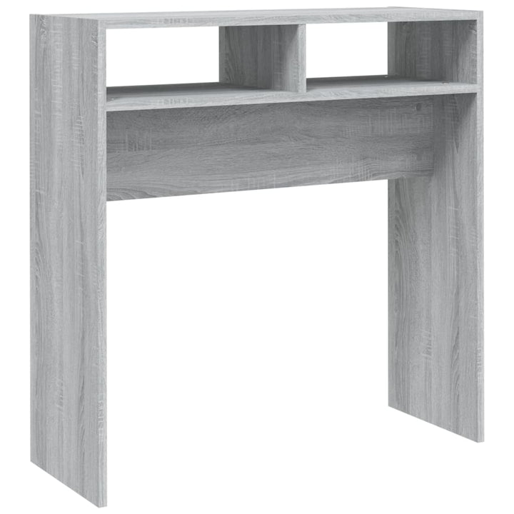 konsolbord 78x30x80 cm konstrueret træ grå sonoma-eg