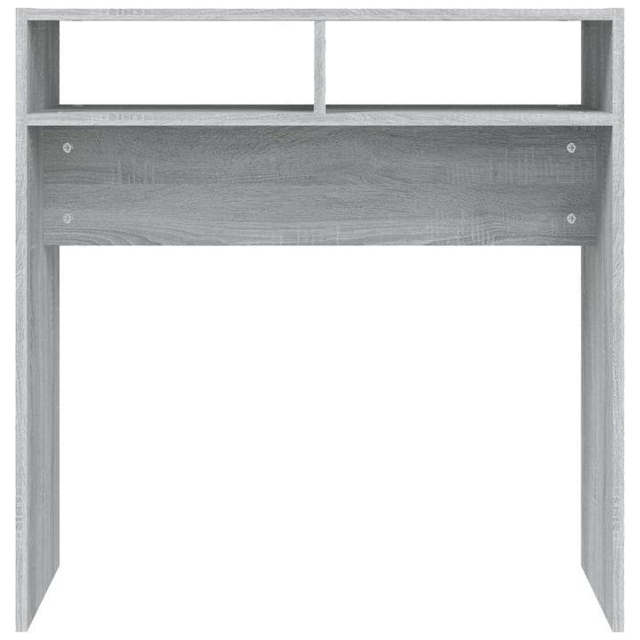 konsolbord 78x30x80 cm konstrueret træ grå sonoma-eg