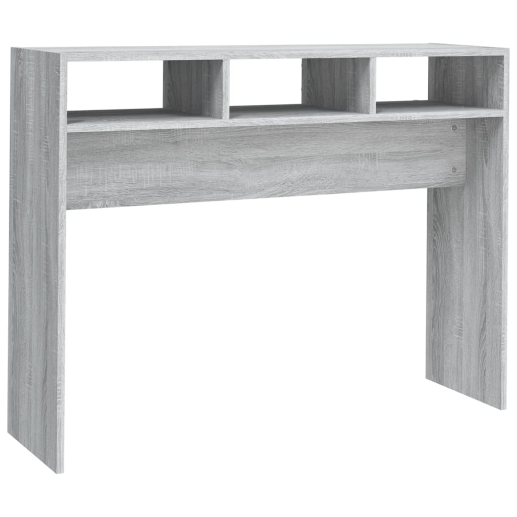 sofabord 105x30x80 cm konstrueret træ grå sonoma-eg