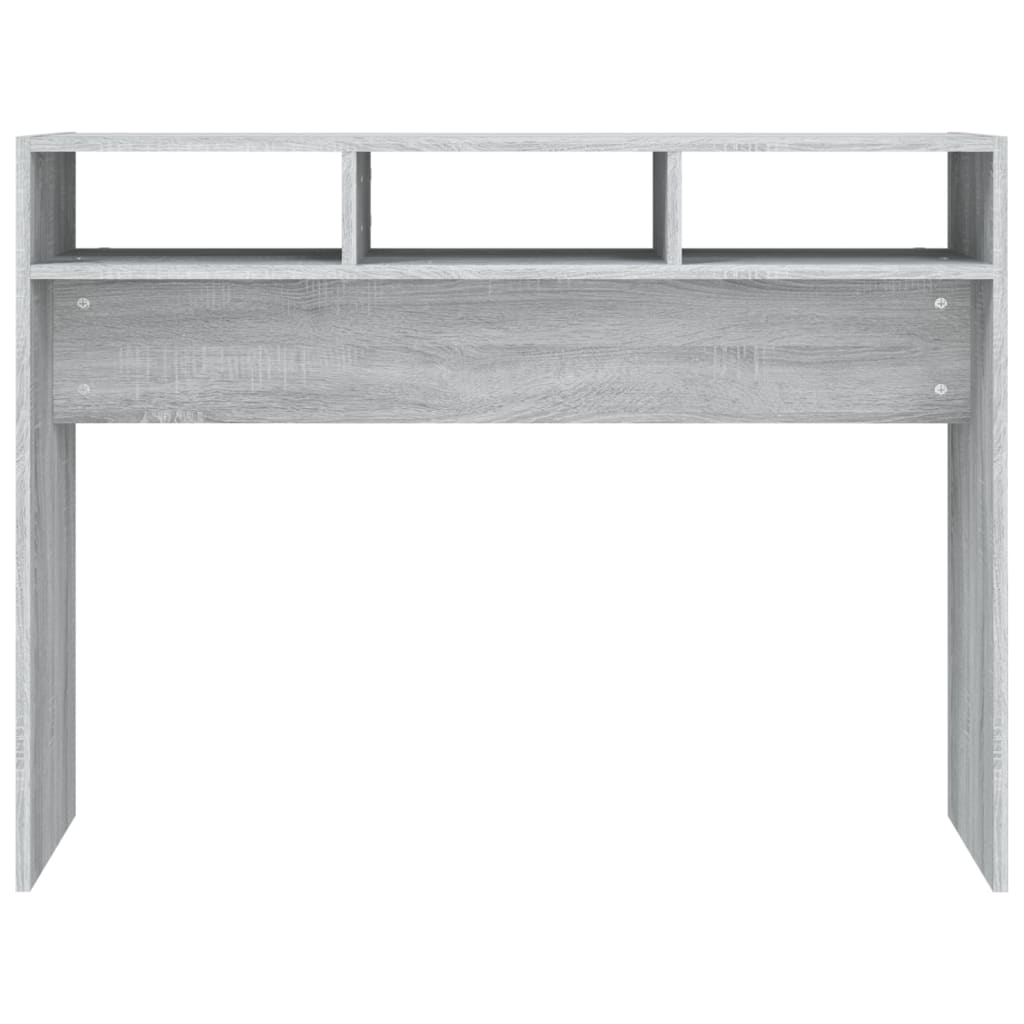 sofabord 105x30x80 cm konstrueret træ grå sonoma-eg