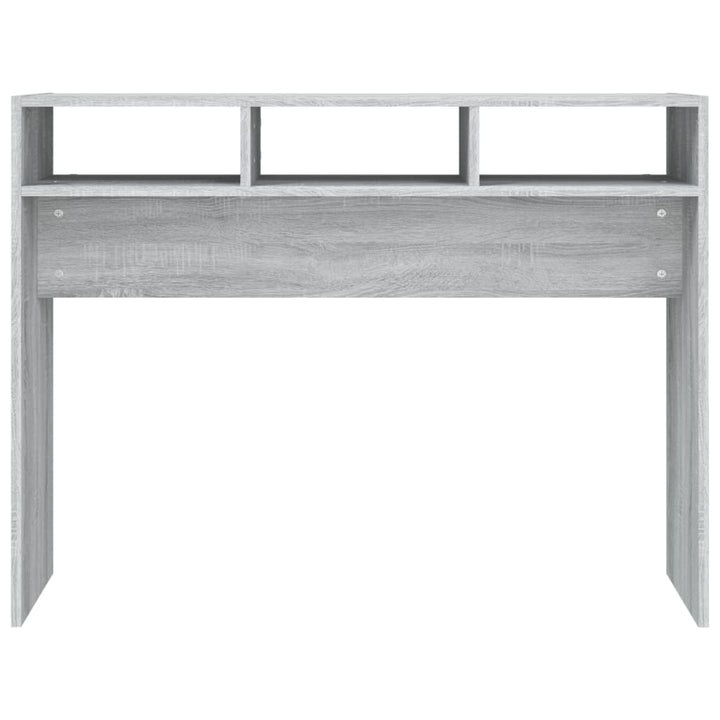 sofabord 105x30x80 cm konstrueret træ grå sonoma-eg