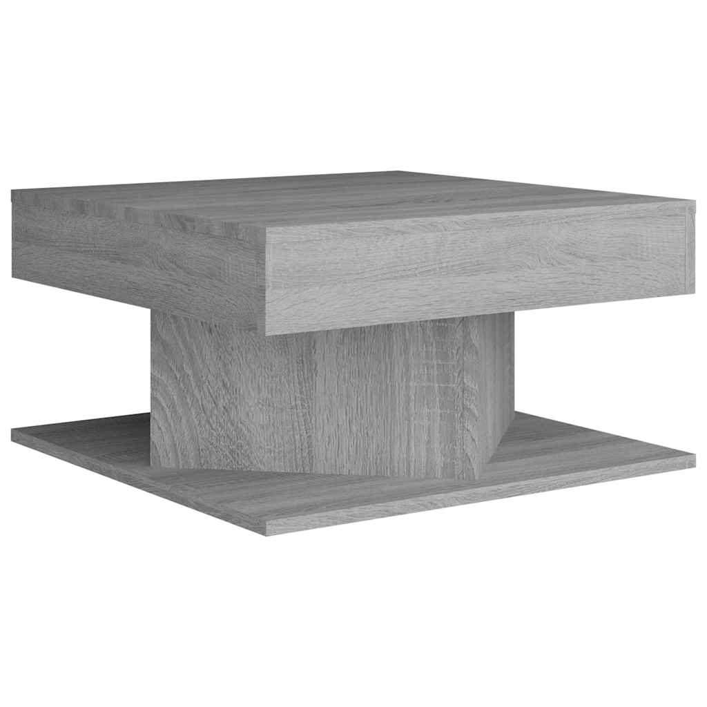 sofabord 57x57x30 cm konstrueret træ grå sonoma-eg