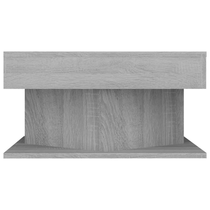 sofabord 57x57x30 cm konstrueret træ grå sonoma-eg
