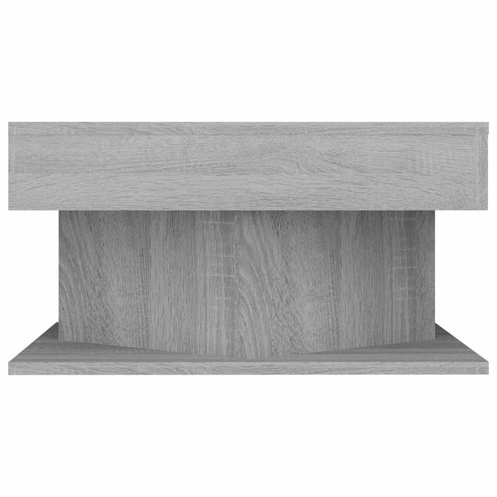 sofabord 57x57x30 cm konstrueret træ grå sonoma-eg