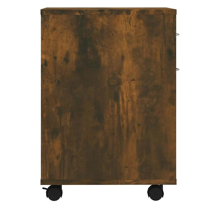 rullebord 45x38x54 cm konstrueret træ røget egetræ