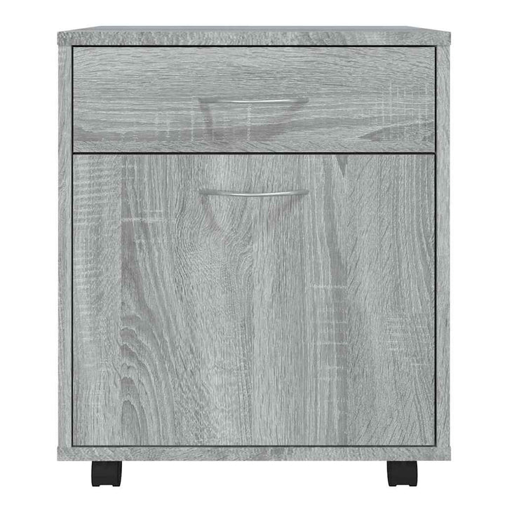 rullebord 45x38x54 cm konstrueret træ grå sonoma-eg