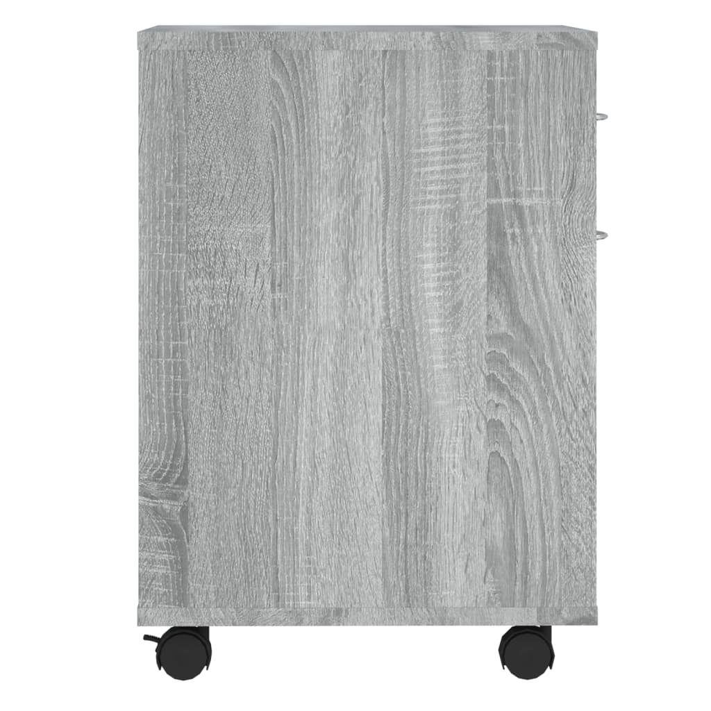 rullebord 45x38x54 cm konstrueret træ grå sonoma-eg