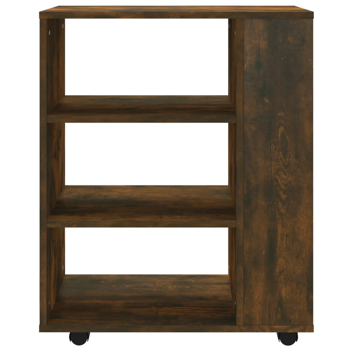 rullebord 60x35x75 cm konstrueret træ røget egetræsfarve