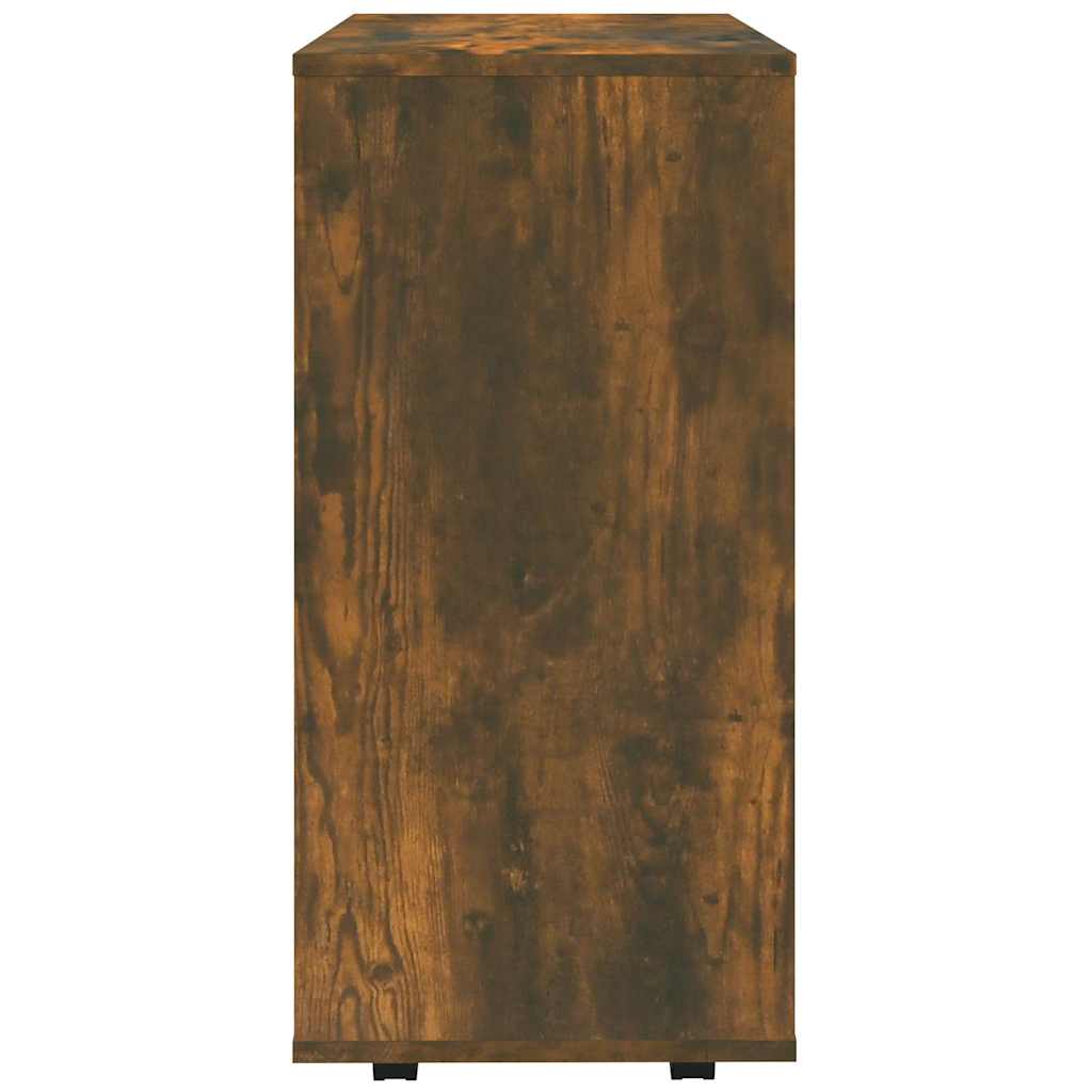rullebord 60x35x75 cm konstrueret træ røget egetræsfarve
