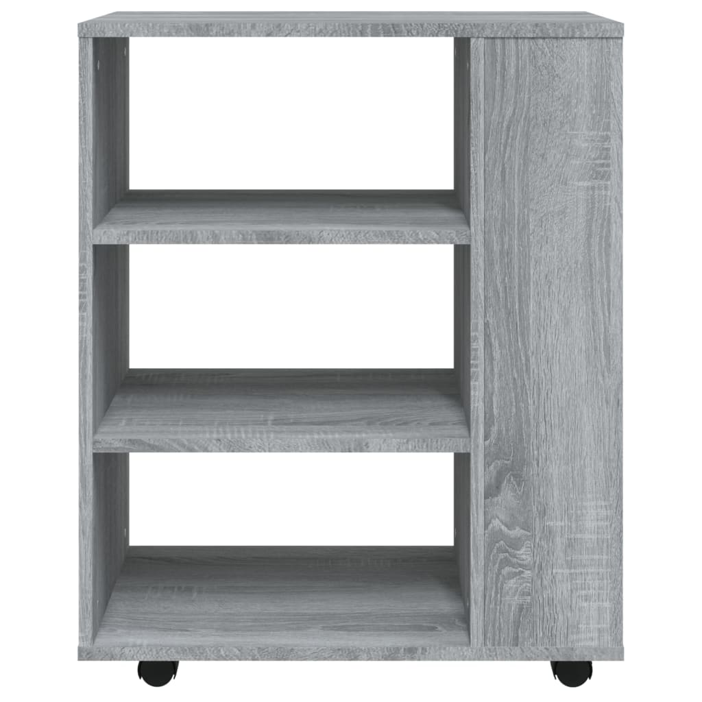 rullebord 60x35x75 cm konstrueret træ grå sonoma-eg