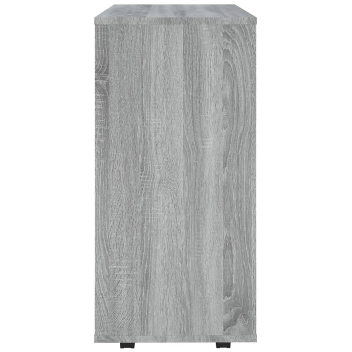 rullebord 60x35x75 cm konstrueret træ grå sonoma-eg
