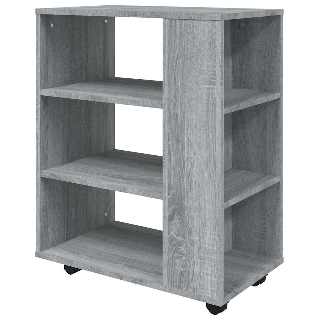rullebord 60x35x75 cm konstrueret træ grå sonoma-eg