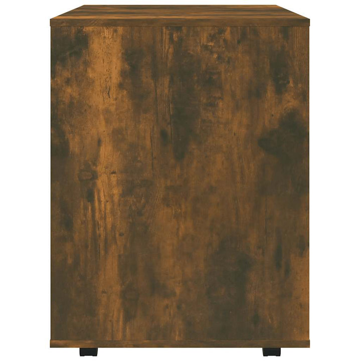 rullebord 60x53x72 cm konstrueret træ røget egetræsfinish