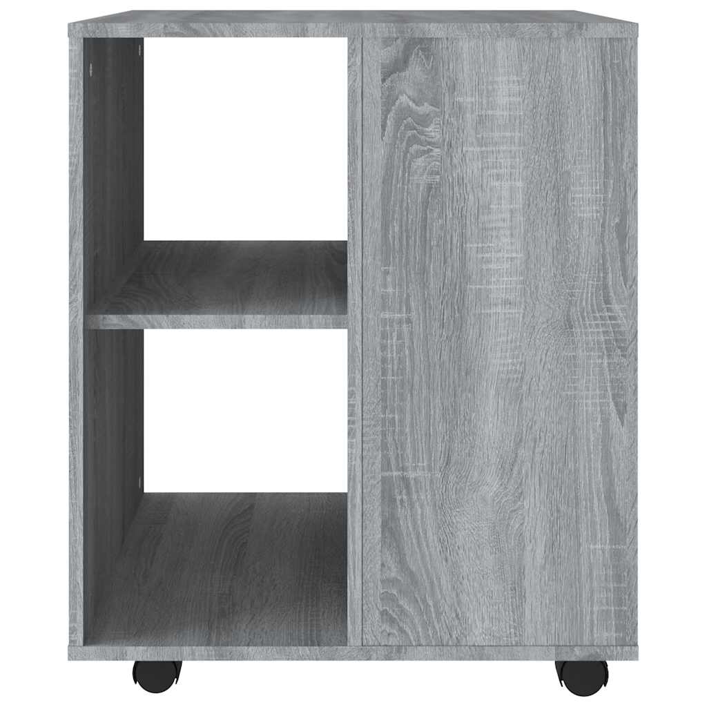 rullebord 60x53x72 cm konstrueret træ grå sonoma-eg