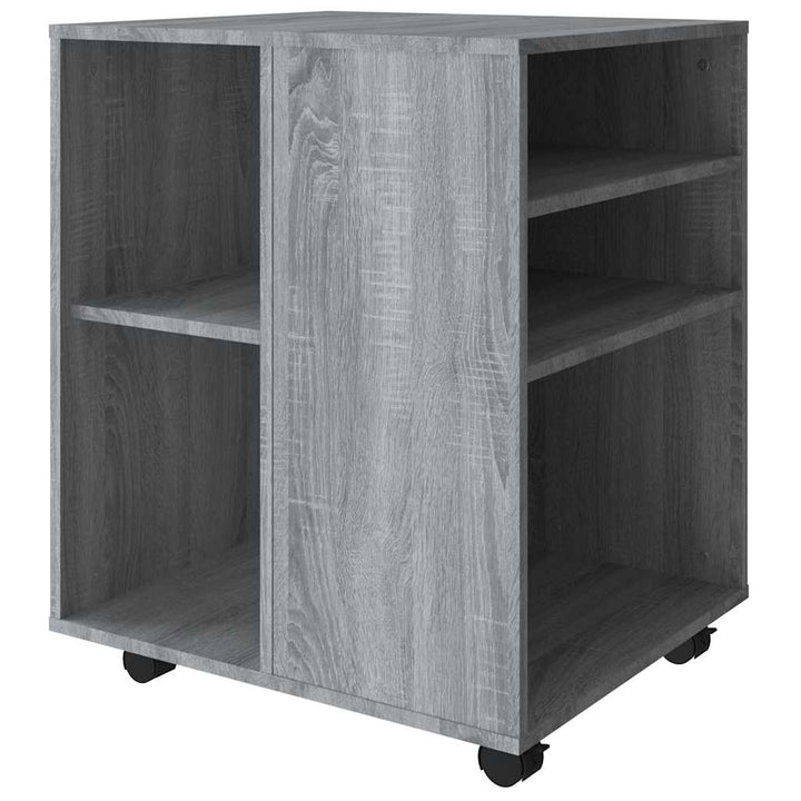 rullebord 60x53x72 cm konstrueret træ grå sonoma-eg