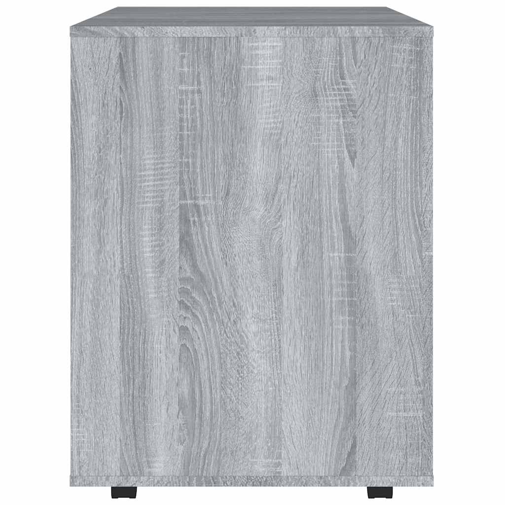 rullebord 60x53x72 cm konstrueret træ grå sonoma-eg