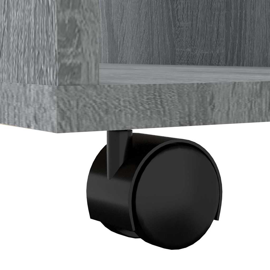 rullebord 60x53x72 cm konstrueret træ grå sonoma-eg