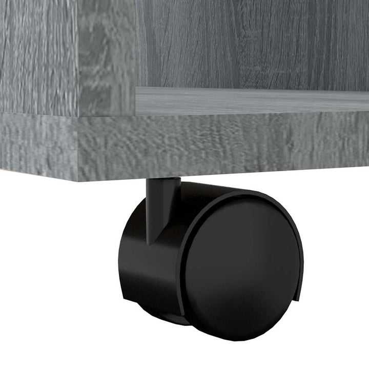 rullebord 60x53x72 cm konstrueret træ grå sonoma-eg