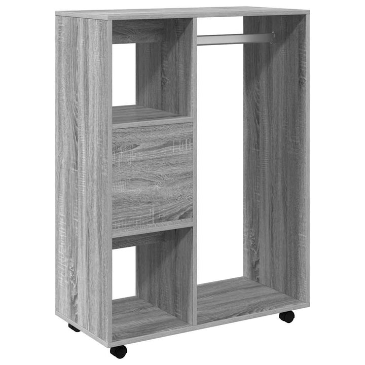 klædeskab 80x40x110 cm konstrueret træ grå sonoma-eg