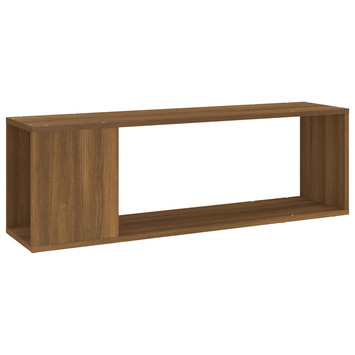 tv-bord 100x24x32 cm konstrueret træ brun egetræ