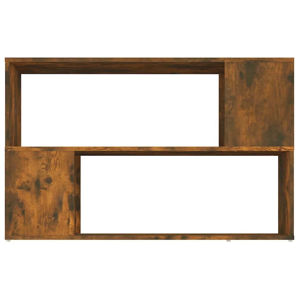 bogreol 100x24x63 cm konstrueret træ røget egetræsfarve