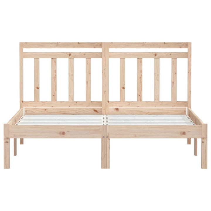 sengeramme 140x190 cm massivt fyrretræ