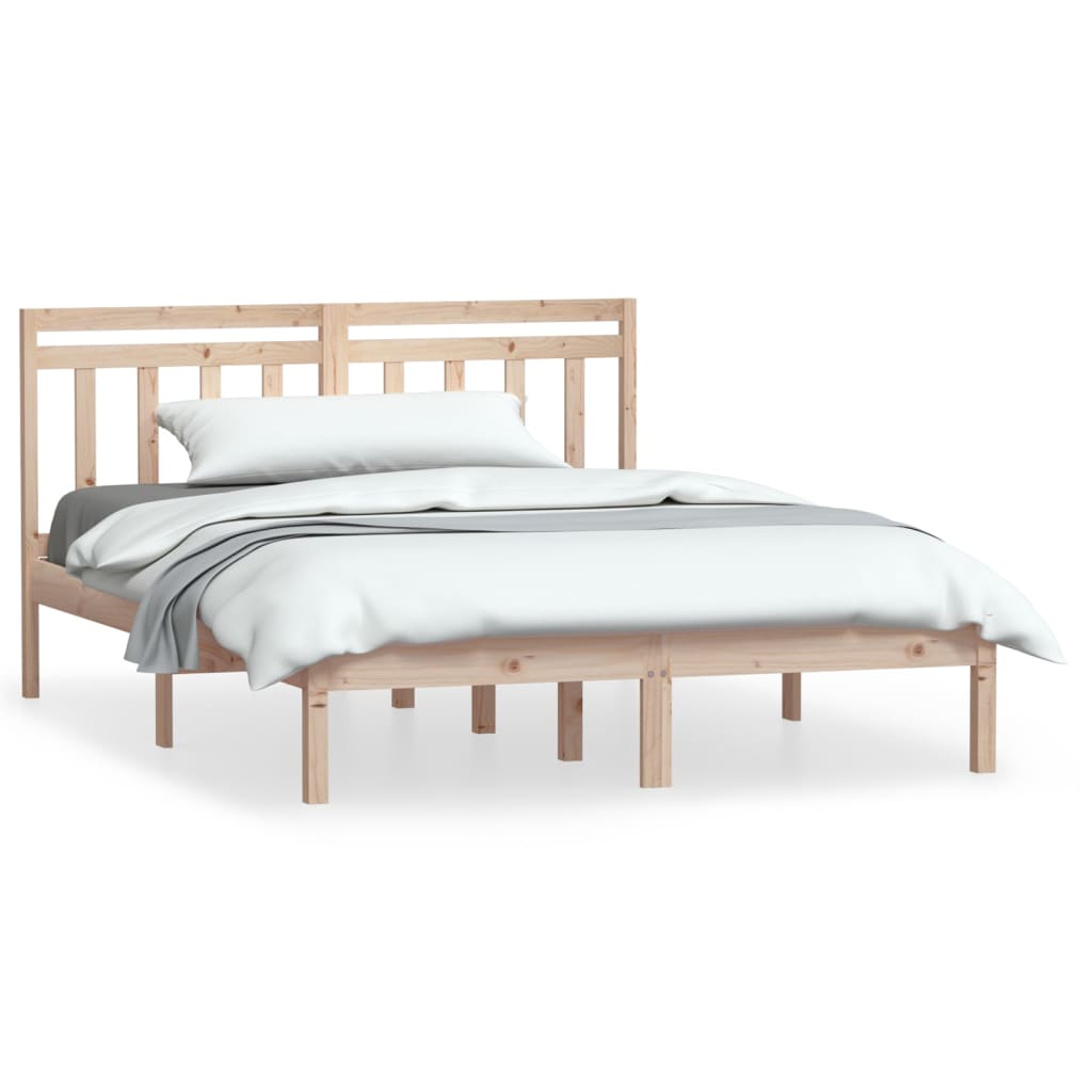 sengeramme 150x200 cm King Size massivt træ
