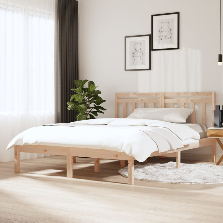 sengeramme 150x200 cm King Size massivt træ