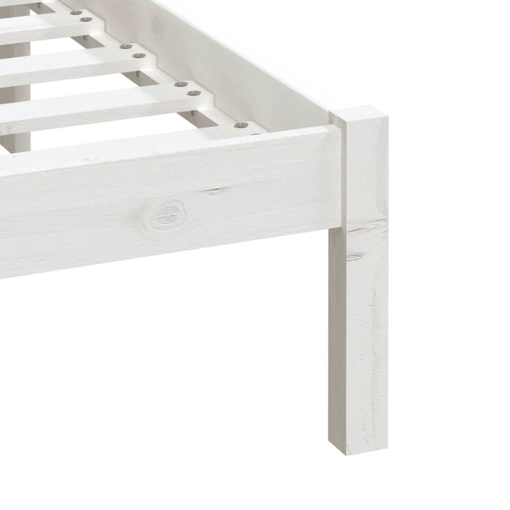sengeramme 180x200 cm Super King massivt træ hvid