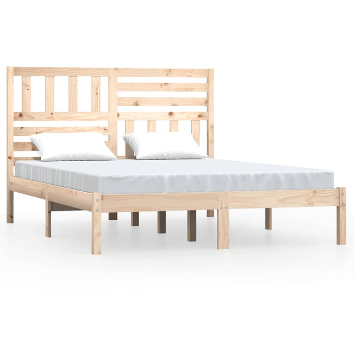 sengeramme uden madras 120x190 cm massivt fyrretræ