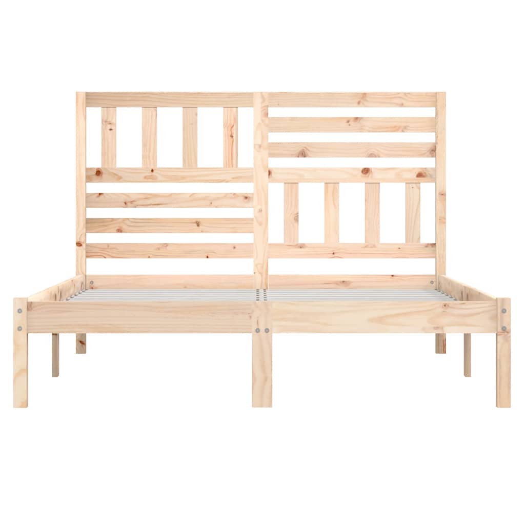 sengeramme uden madras 120x190 cm massivt fyrretræ