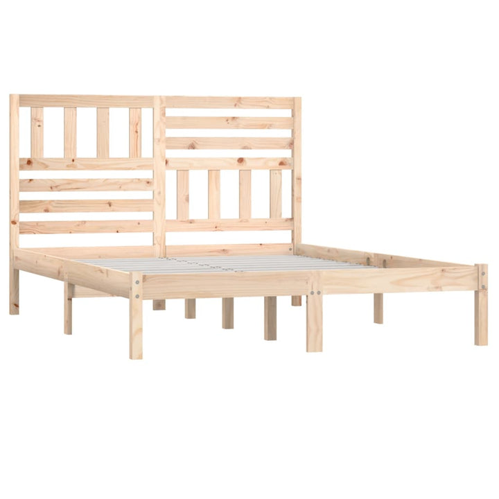 sengeramme 135x190 cm massivt fyrretræ