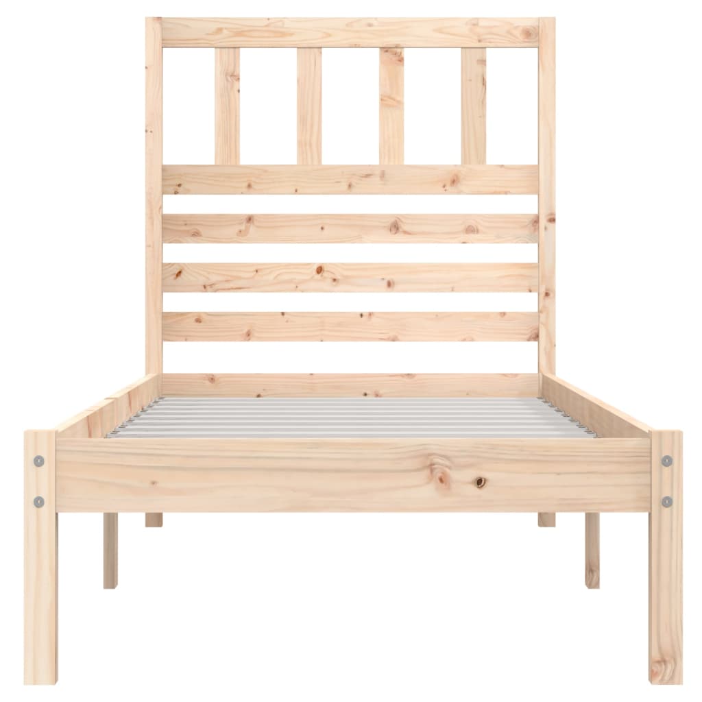 sengeramme 90x200 cm massivt fyrretræ