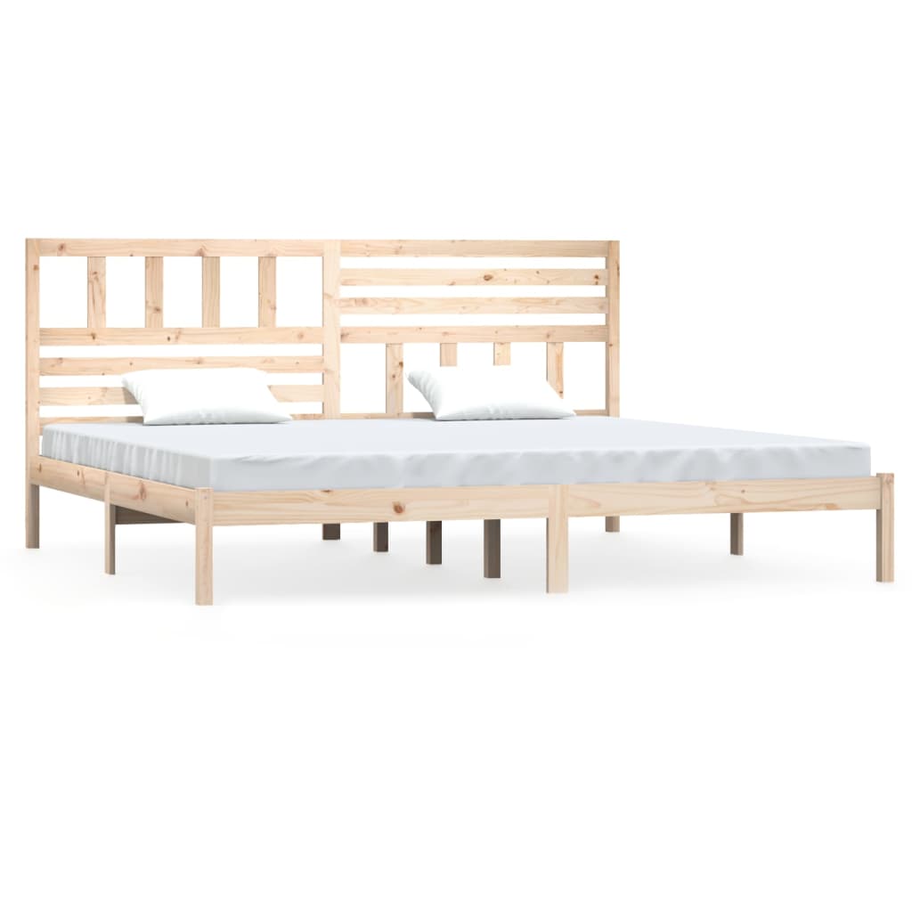 sengeramme uden madras 180x200 cm massivt fyrretræ