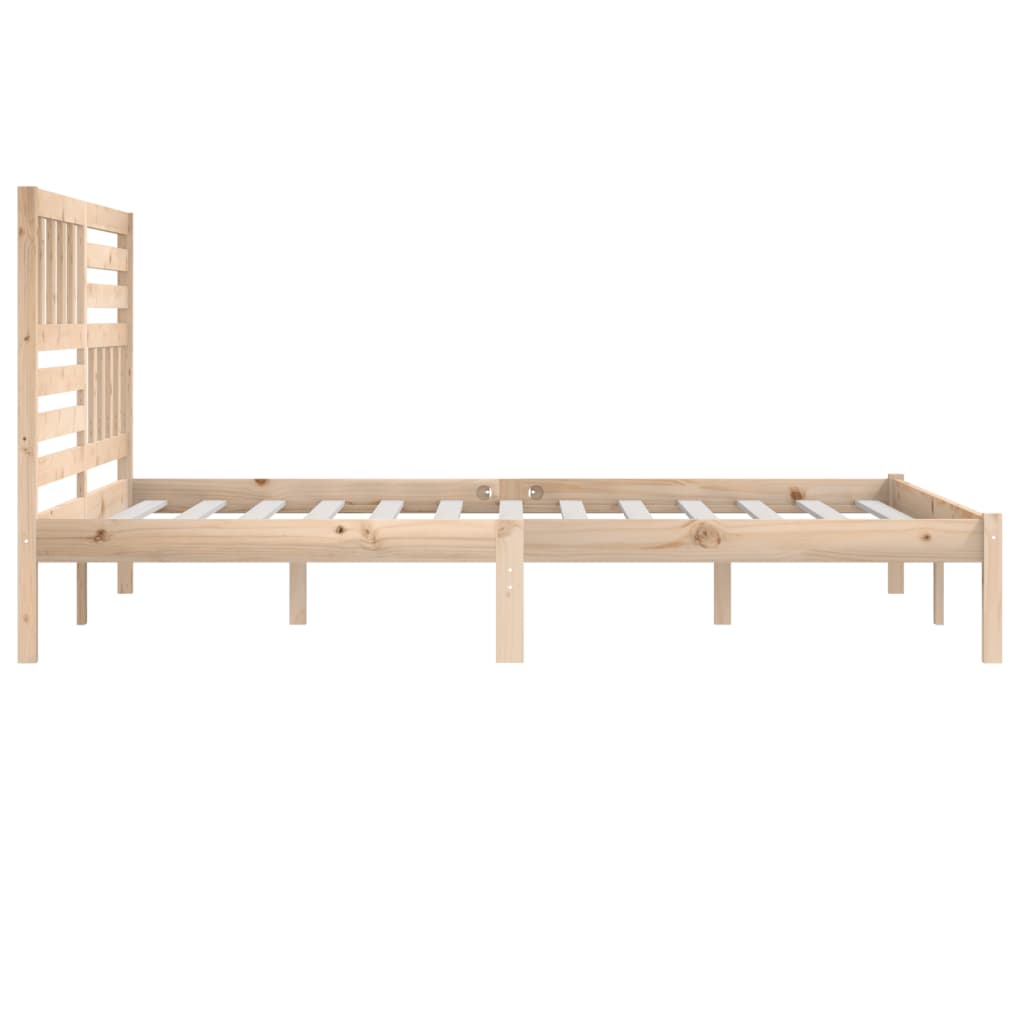 sengeramme uden madras 180x200 cm massivt fyrretræ