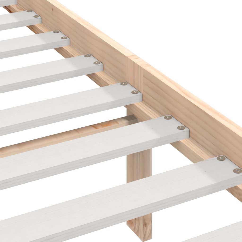 sengeramme 200x200 cm massivt fyrretræ