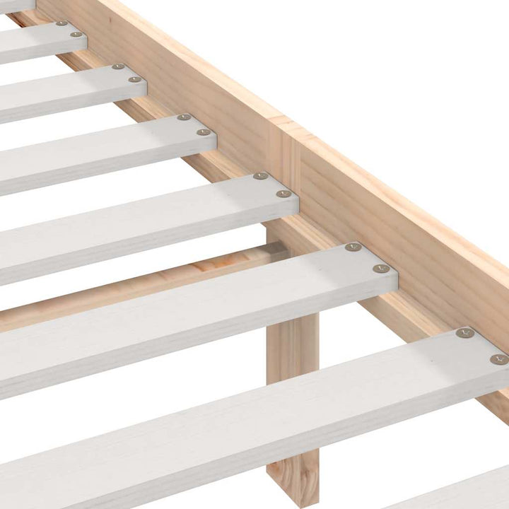 sengeramme 200x200 cm massivt fyrretræ