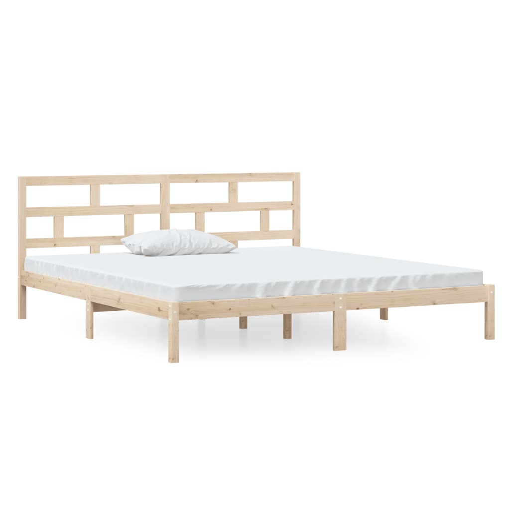 sengeramme 140x190 cm massivt fyrretræ