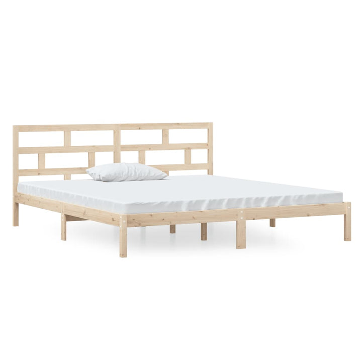 sengeramme 140x190 cm massivt fyrretræ