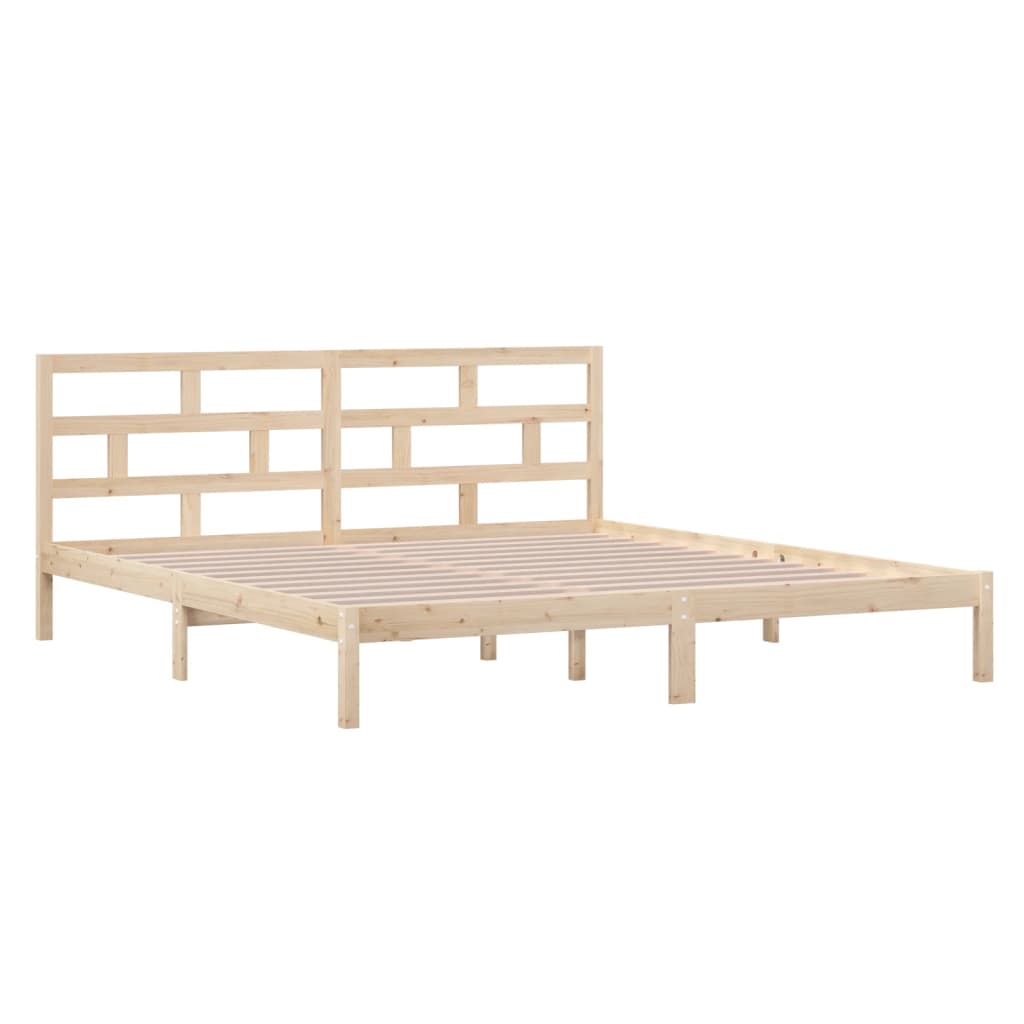 sengeramme 140x190 cm massivt fyrretræ