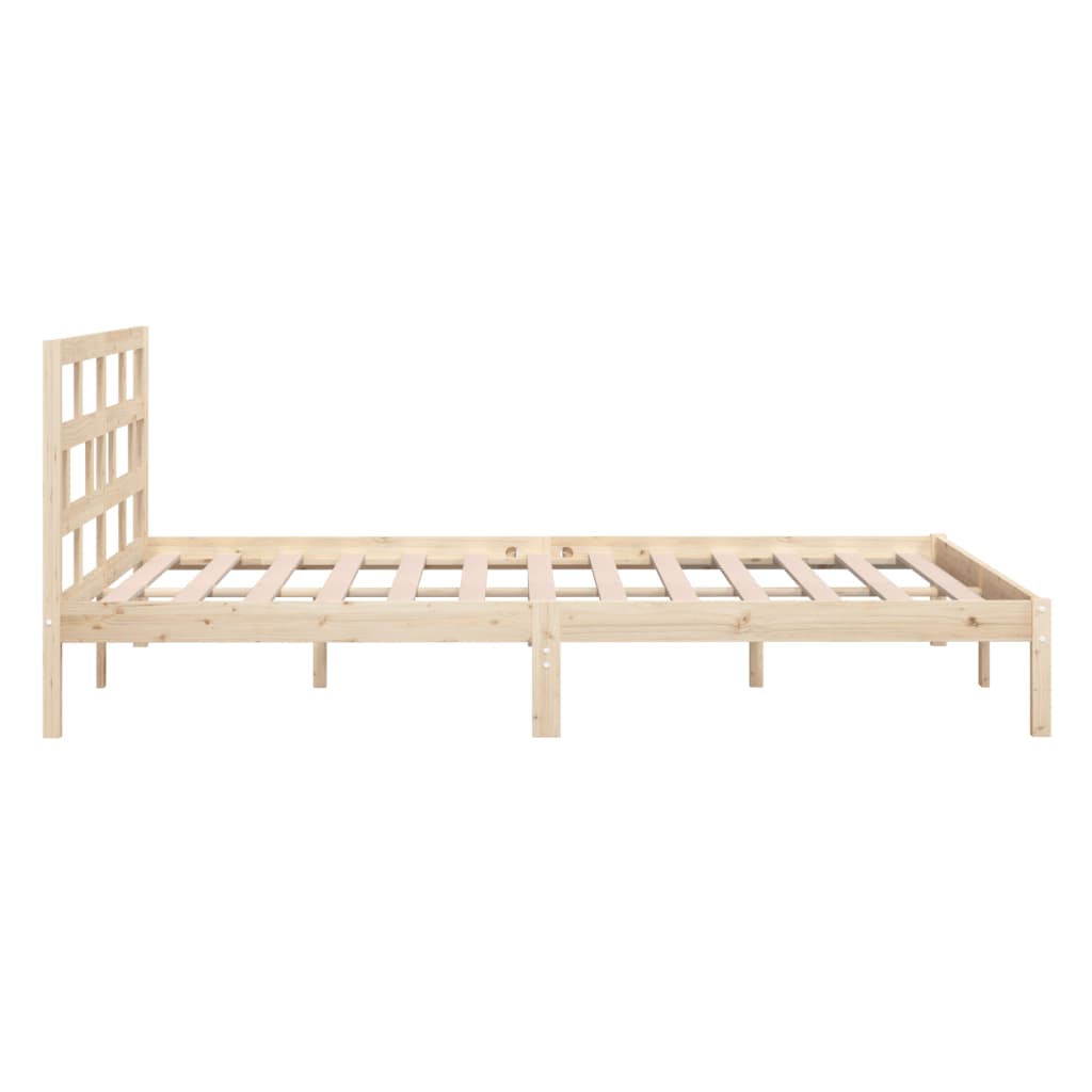 sengeramme 140x190 cm massivt fyrretræ