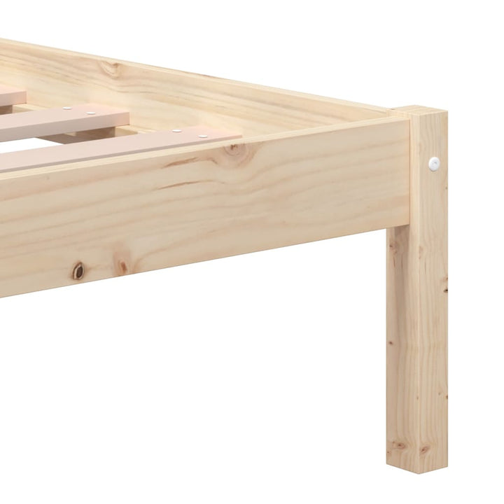 sengeramme 140x190 cm massivt fyrretræ