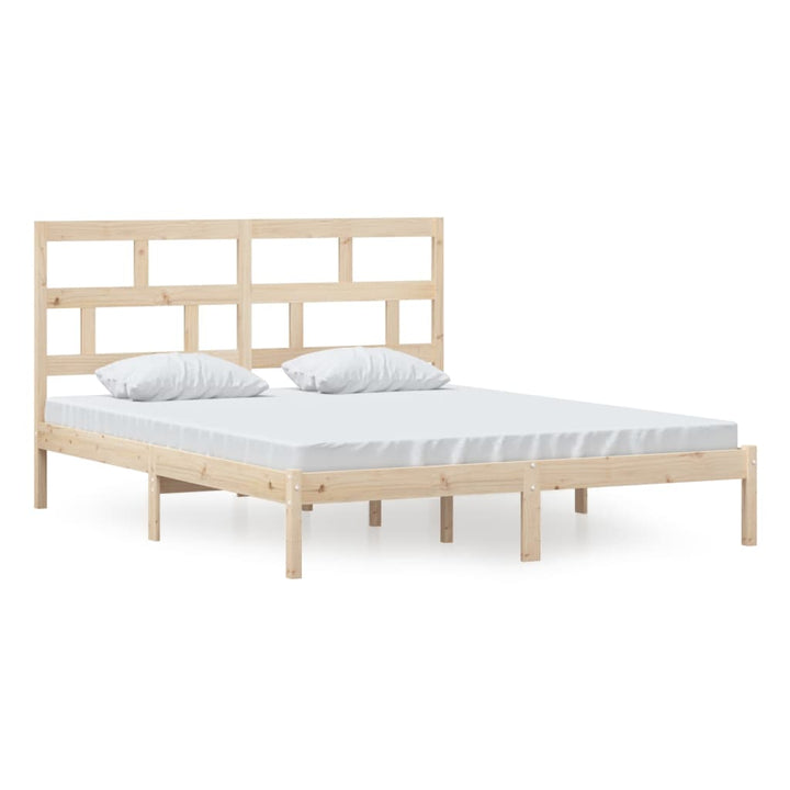 sengeramme 160x200 cm massivt fyrretræ