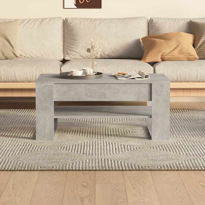 sofabord 102x55x45 cm konstrueret træ betongrå